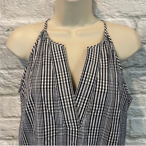 NWOT J.Crew Women's size 00 Flutter Hem Plaid Flounce Sleeveless Dress - Picture 4 of 7